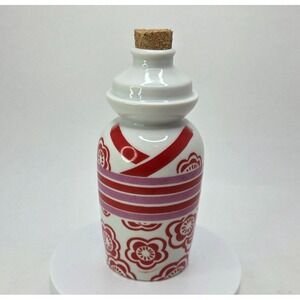Vintage Kikkoman Porcelain/Ceramic Wine Sake Bottle With Cork‎ Made In Japan